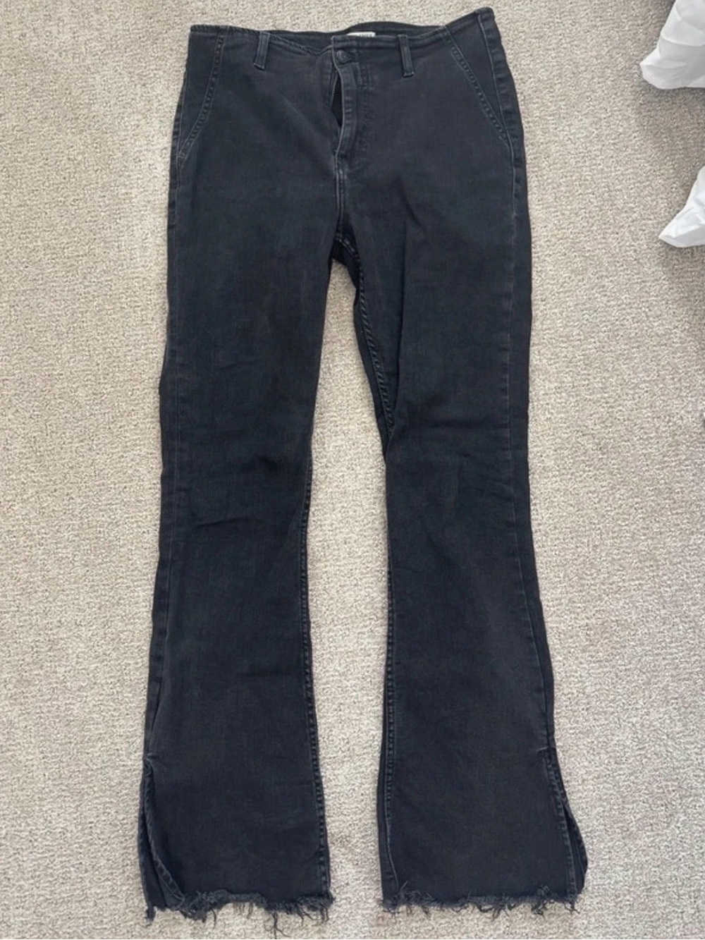 Free People We the Free Level Up Slit Slim Flare Jean